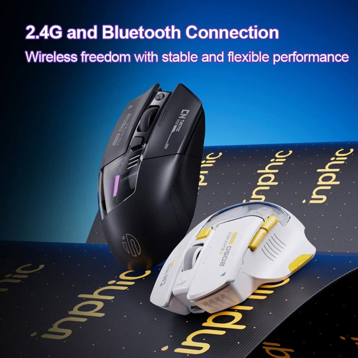 Chuột INPHIC A9 Explorer V2 - White