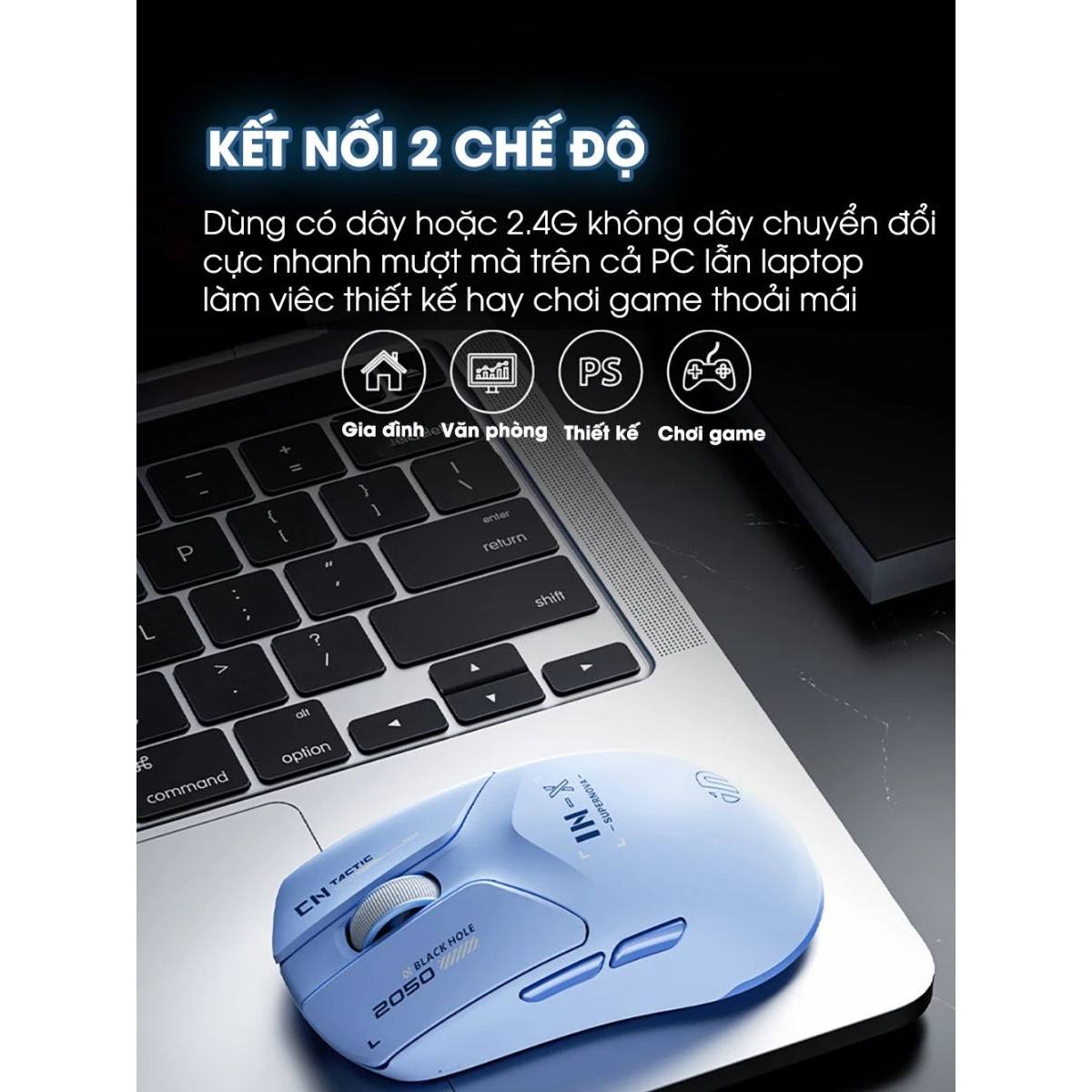 Chuột INPHIC INX SE - Blue