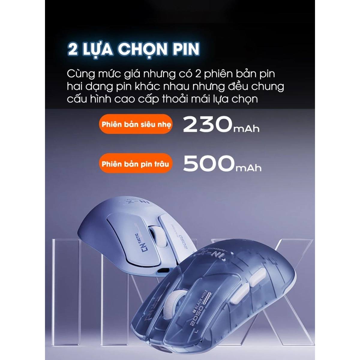 Chuột INPHIC INX SE - Transparent Blue