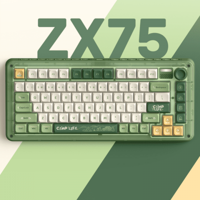 Bàn phím IQUNIX ZX75 Camping | RGB - Cherry & TTC Sw - 3 Mode - Hotswap