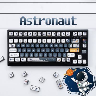 Set Keycap Astronaut Pudding - Xuyên Led | ASA Profile - PBT DyeSub - 119 Keys