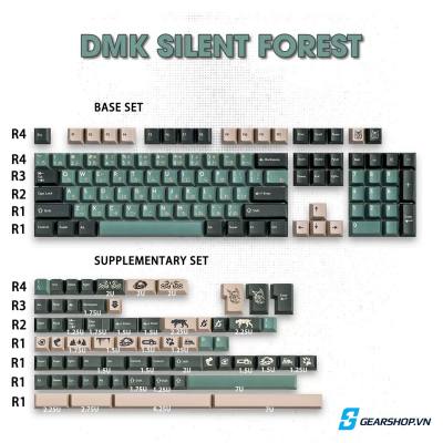 Set keycap DMK Silent Forest | PBT - Cherry Profile - 170 Keys