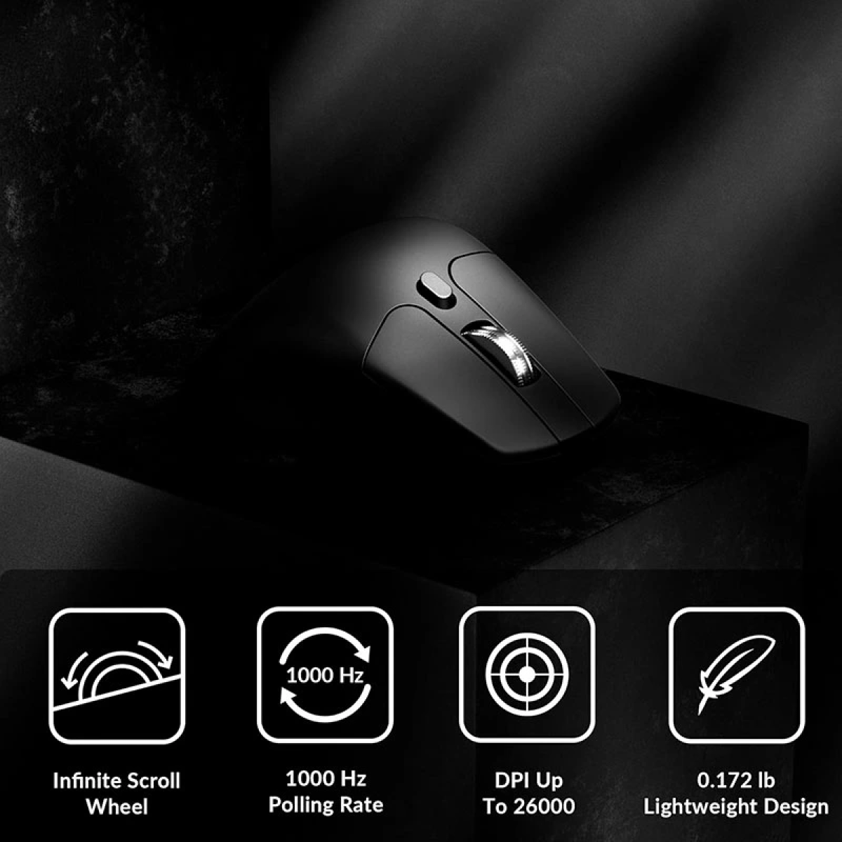 Chuột Keychron M6 Wireless Silent - Black/White
