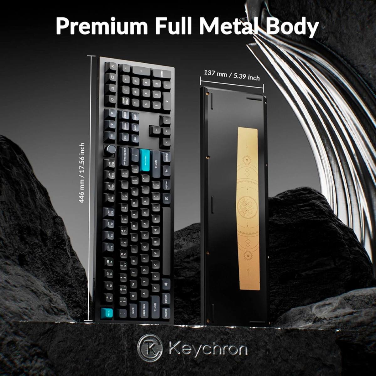 Bàn phím Keychron Q6U Ultra 8K Wireless Hotswap | Black - Red / Brown Switch