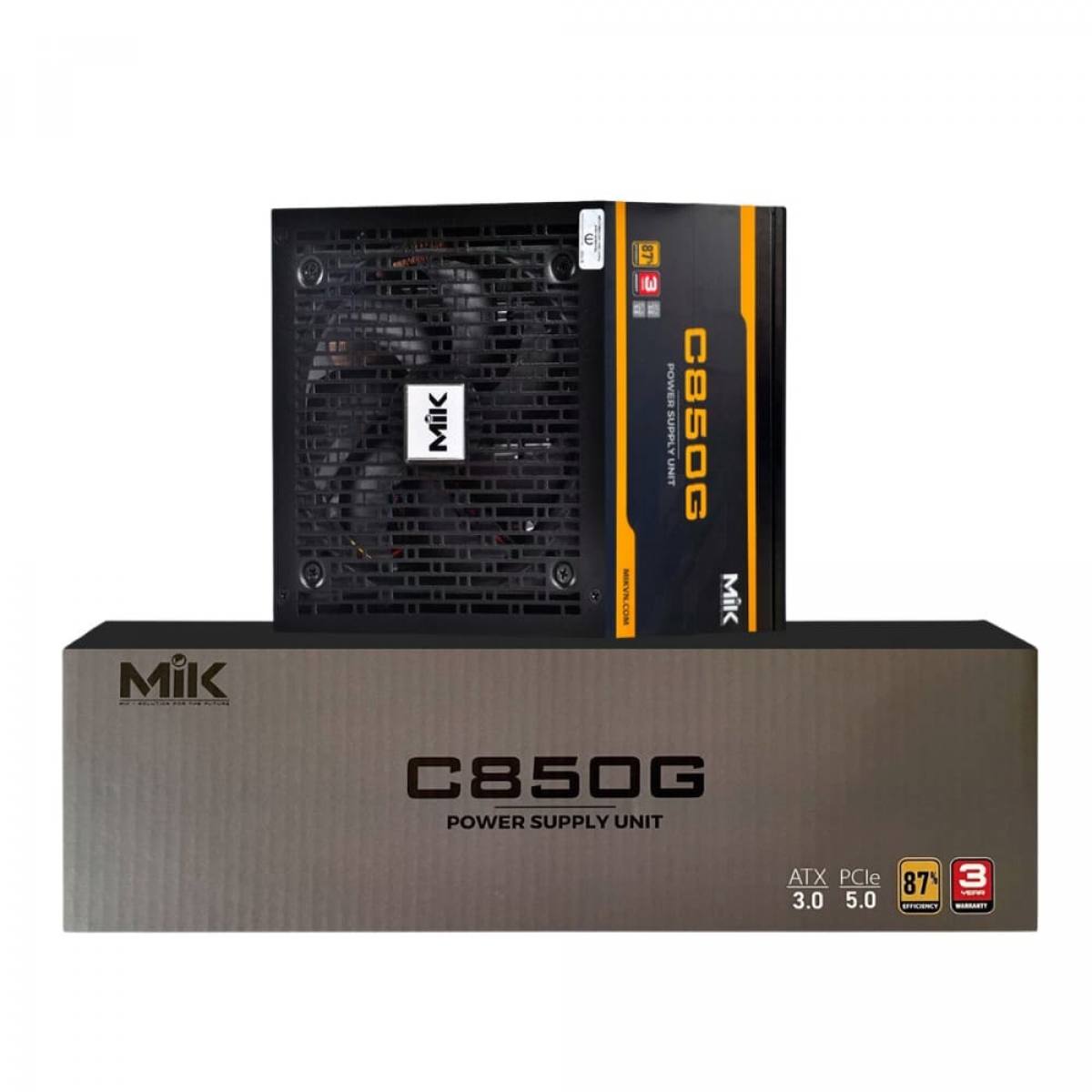 Nguồn MIK C850G | 850W - 87% Efficiency - Active PFC