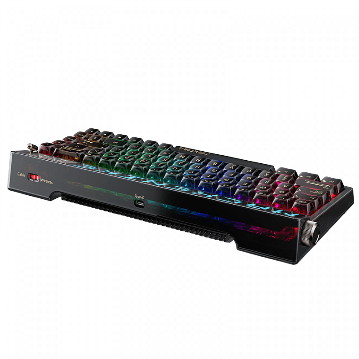 Bàn phím Machenike KT68 Pro Three-Mode | Không dây - Màn hình led - RGB