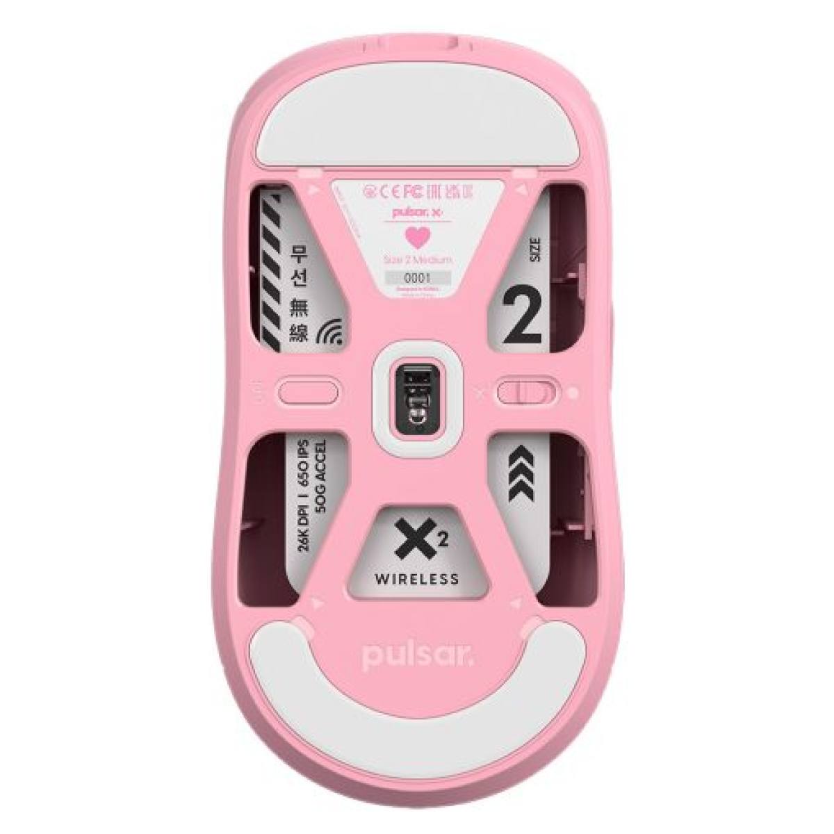 Chuột Pulsar X2 Pink | Không dây - siêu nhẹ