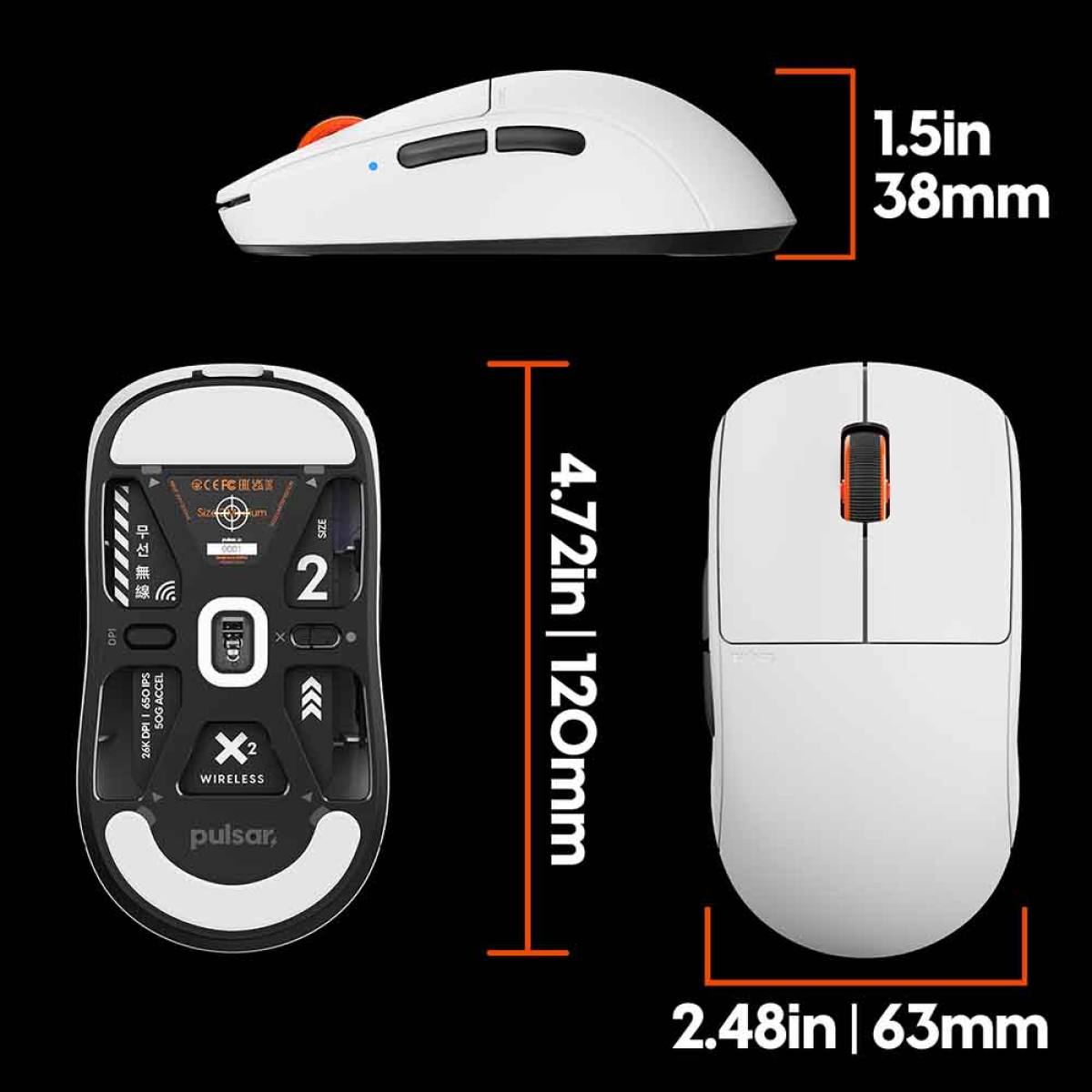Chuột Pulsar X2 Wireless Aim Trainer Pack | Không dây - siêu nhẹ