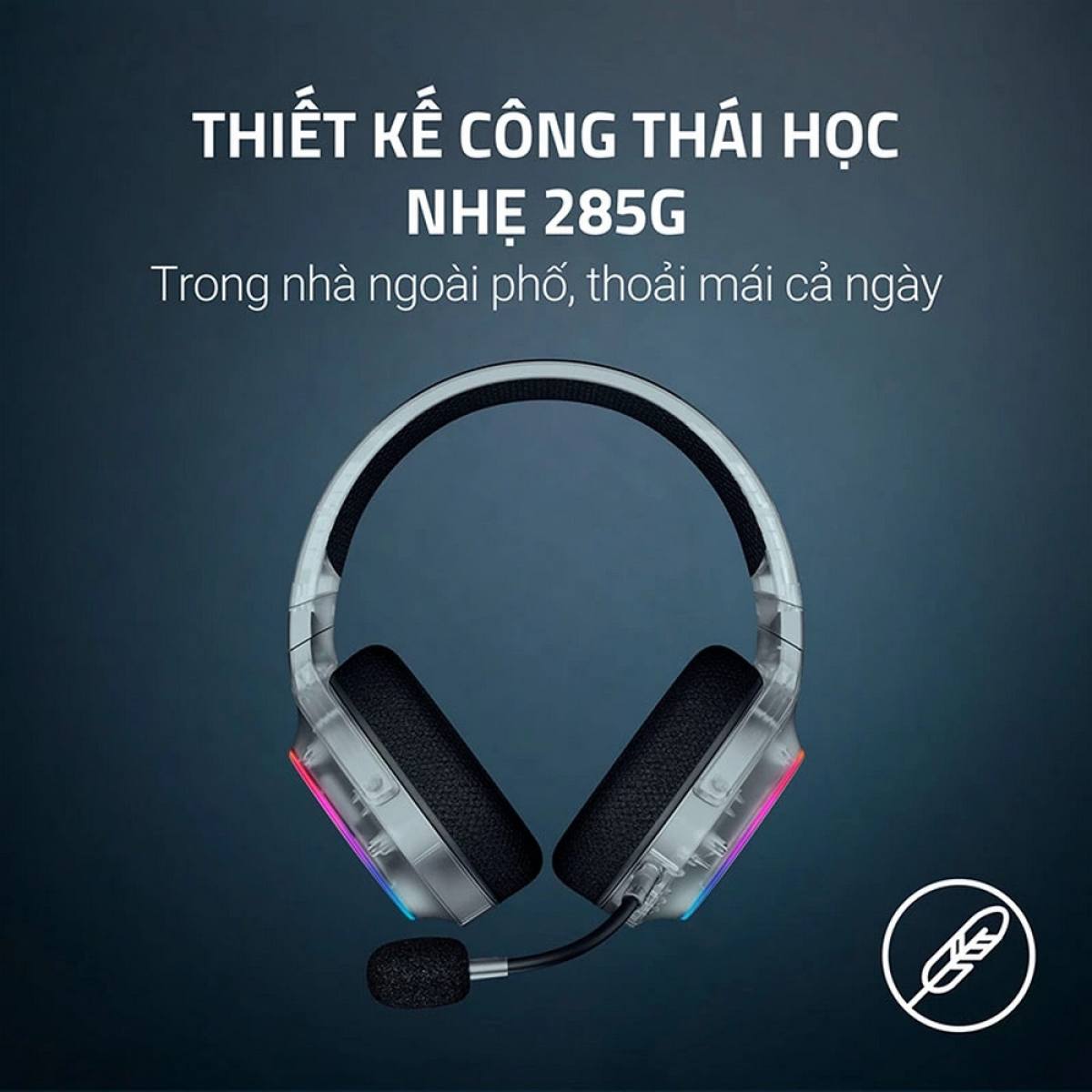 Tai nghe Razer Barracuda X Chroma | Phantom White Edition