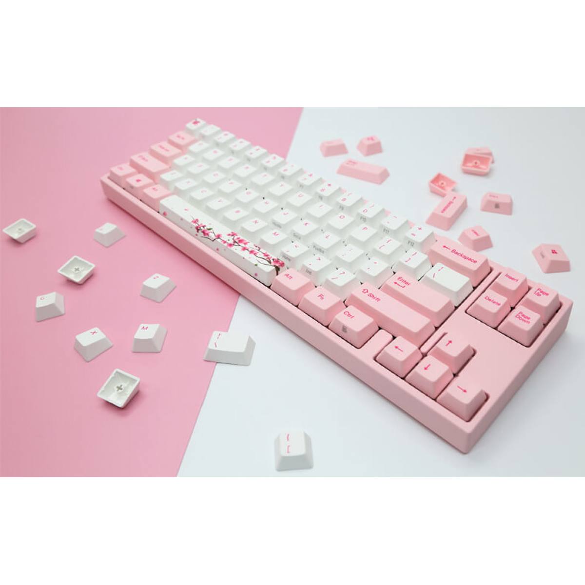 Bàn phím Ducky Miya Pro Sakura V2 | Cherry Sw - 68 phím - TypeC