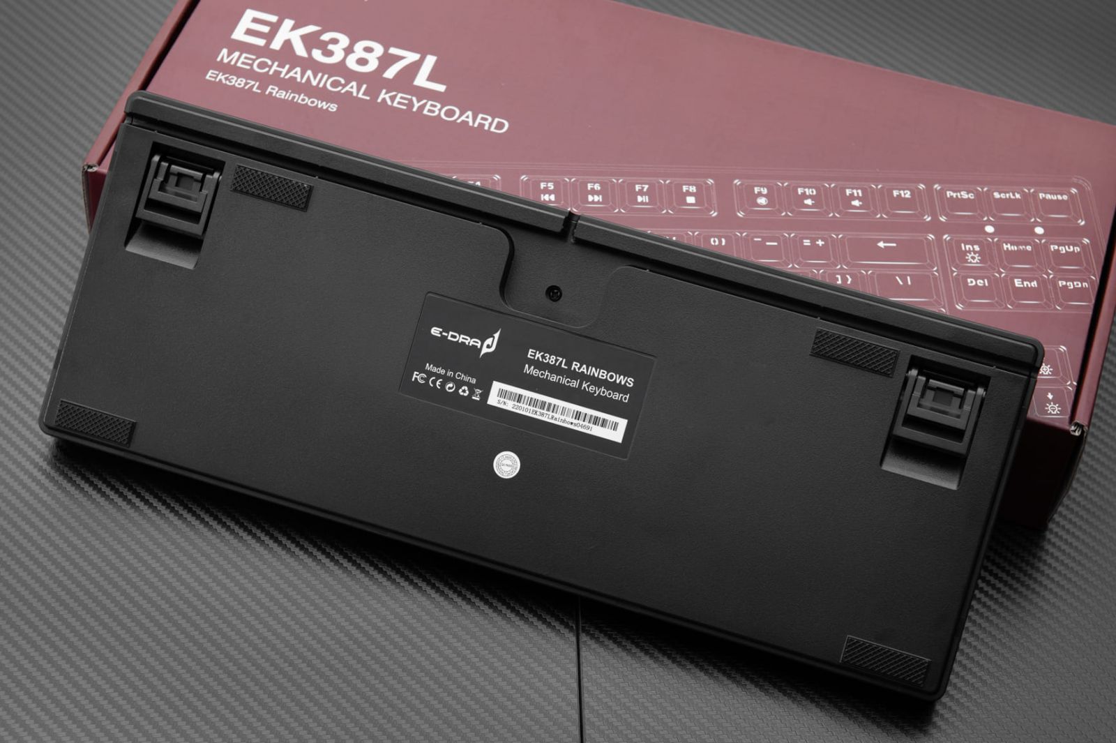 mặt sau của Ek387L RGB