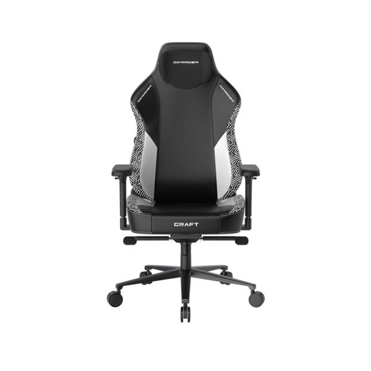 Ghế Gaming DXRacer Craft Pro Stripes1 Black White (GC/LCF23LTA/EMAZE)