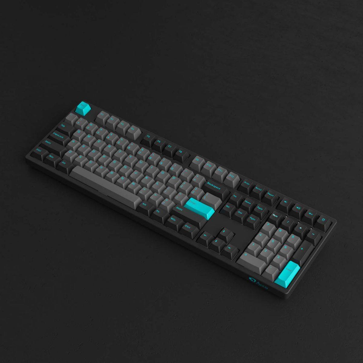 Bàn phím AKKO 3108 Plus Black & Cyan (Foam tiêu âm / AKKO CS switch)