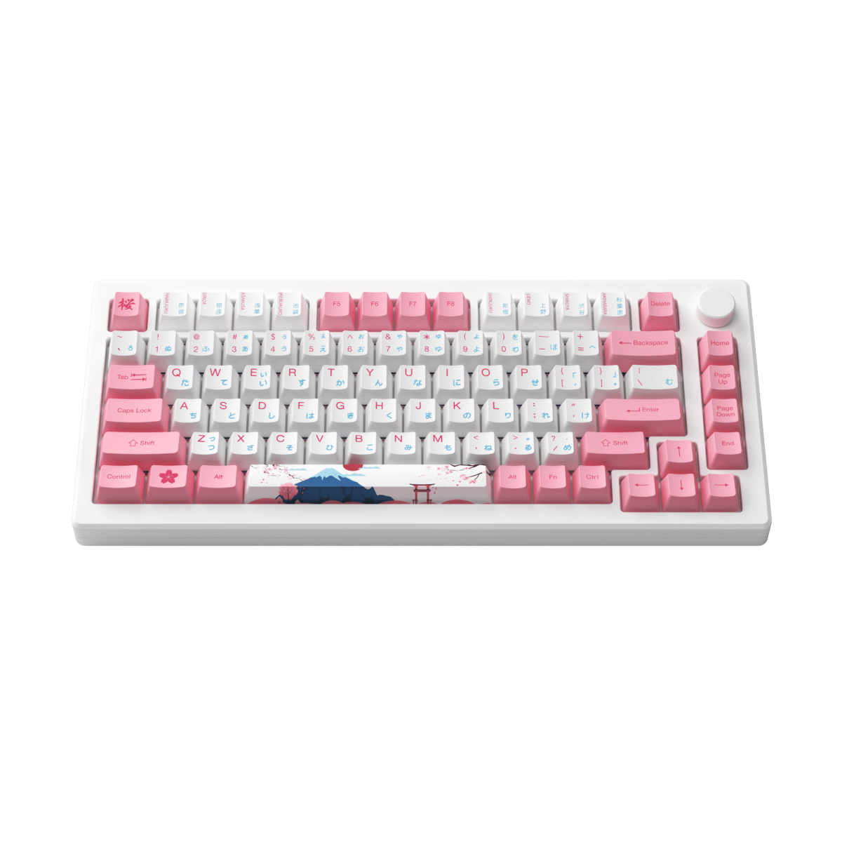 Bàn phím MOD 007B HE PC Tokyo Sakura Pink | AKKO Cream Yellow Magnetic Switch