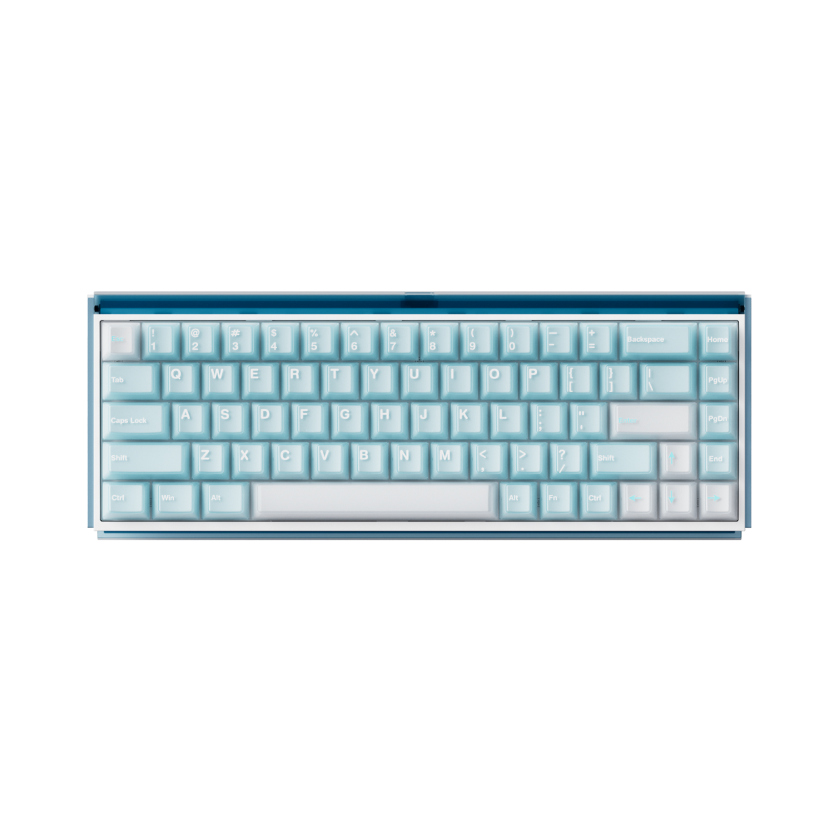 Bàn phím Akko Ray68 Misty Blue & White - HE AstroAim Magnetic Sw