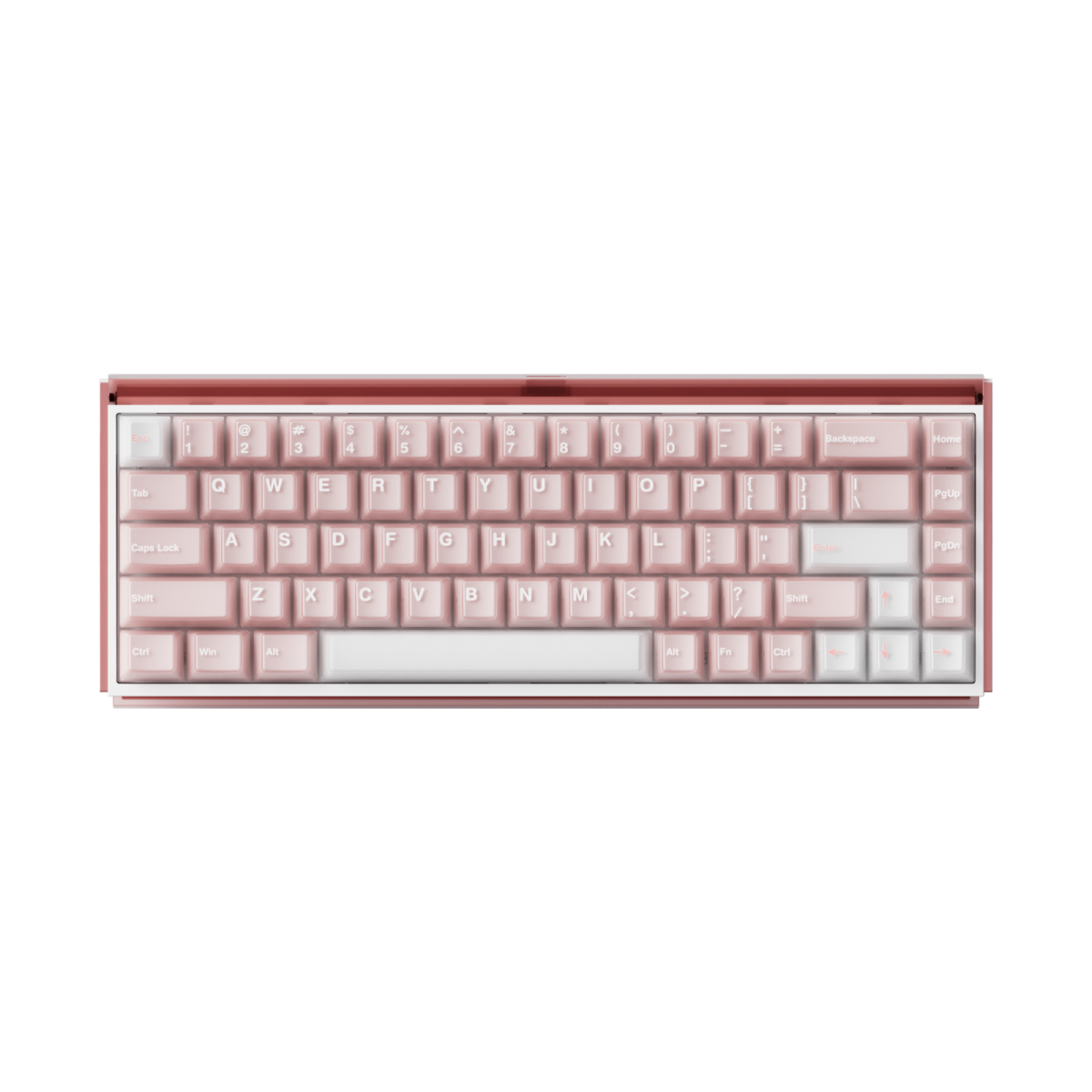 Bàn phím Akko Ray68 Misty Pink & White - HE AstroAim Magnetic Switch