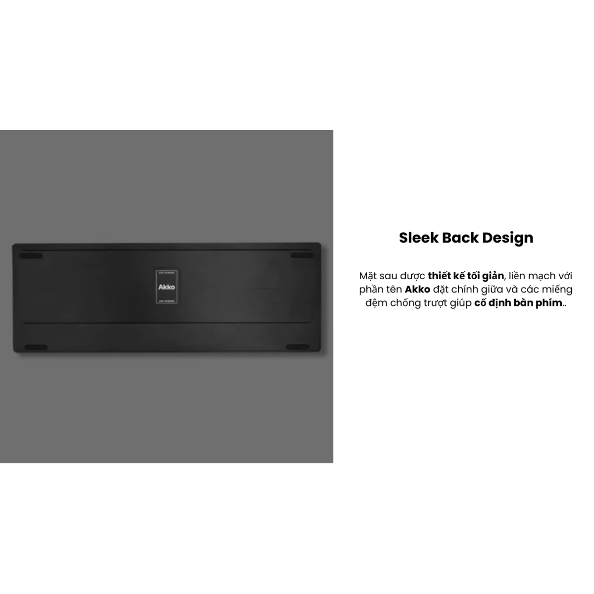 Bàn phím AKKO Gem 02 VIA (Black on Silver)