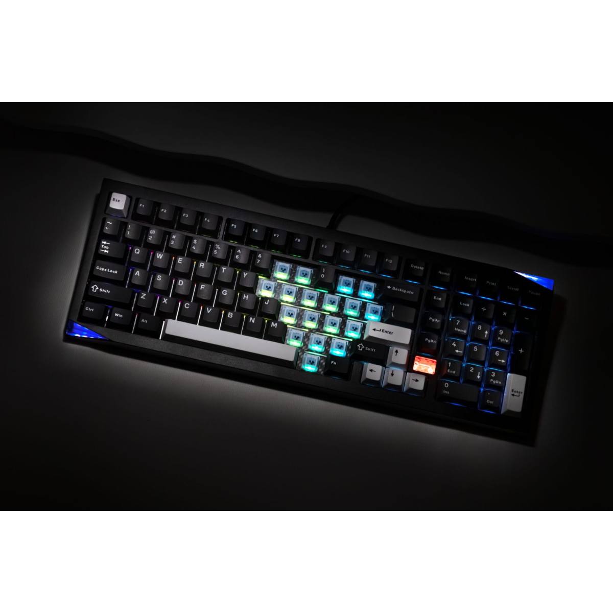 Bàn phím AKKO Mineral 02 VIA (Black on Silver)