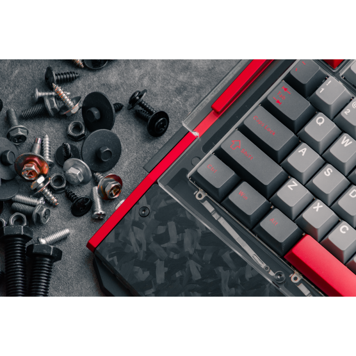 Bàn phím cơ Dry Studio Black Diamond 75 RT Shadow Crimson Advance 8K Rapid Trigger
