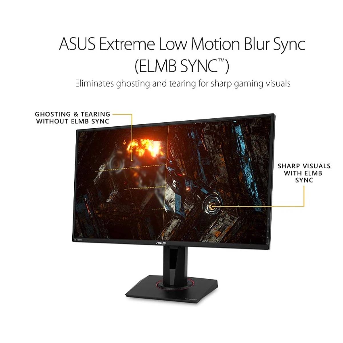 Màn hình Asus VG27BQ (27inch/WQHD/TN/165Hz/350nits)