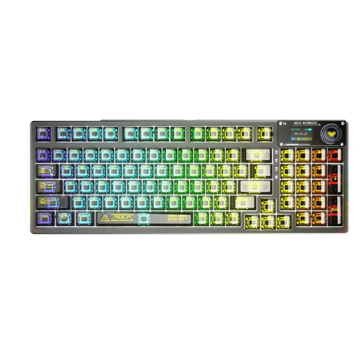 Bàn Phím Cơ Aula F98 Pro | 3 MODE | Đen trong suốt