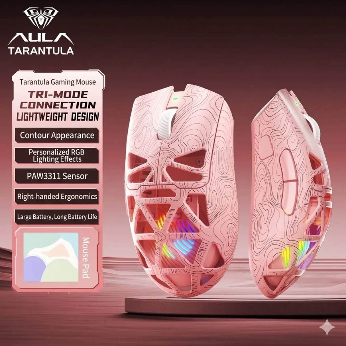 Chuột AULA SC620 - 3 Mode