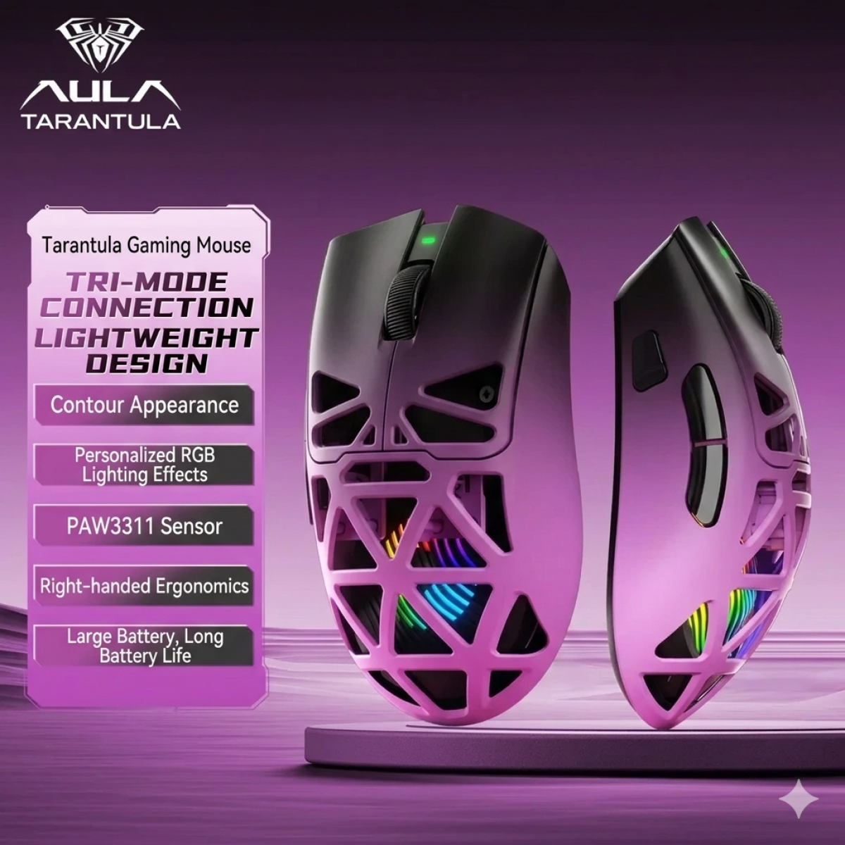 Chuột AULA SC620 - 3 Mode