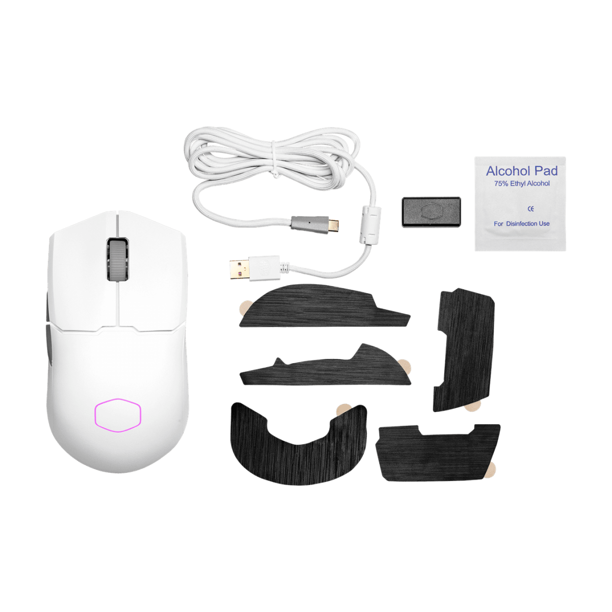 Chuột Cooler Master MM712 Hybrid Wireless Mouse | Trắng