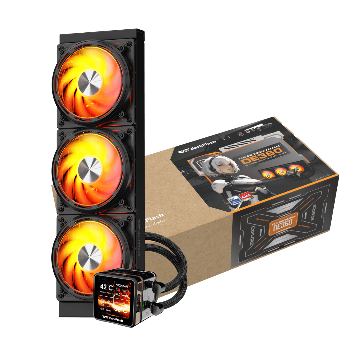 Tản nhiệt nước Darkflash DE360 Black/White