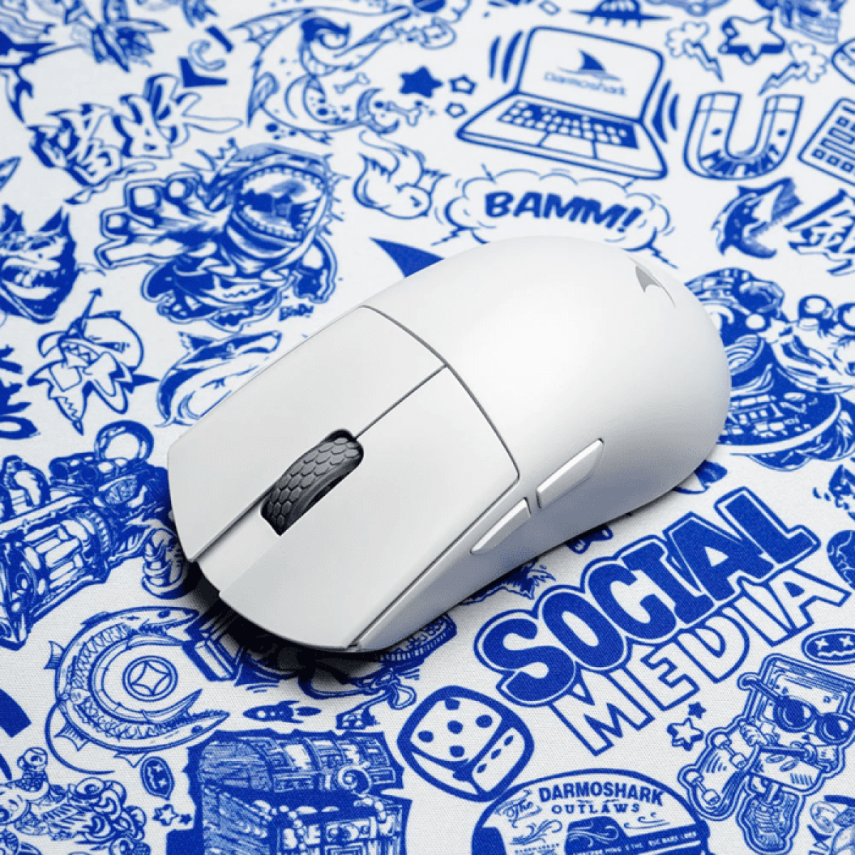 Chuột Darmoshark M3S - 2KHz Black/ White | Không dây