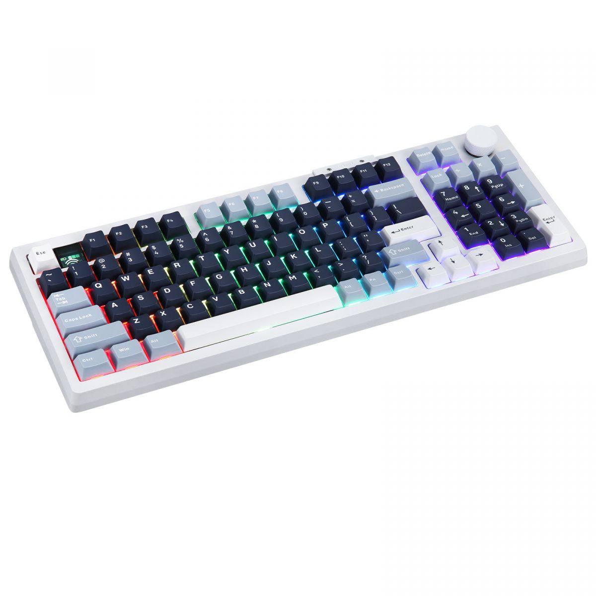 Bàn phím cơ Darmoshark TOP 98 Tri-mode RGB White