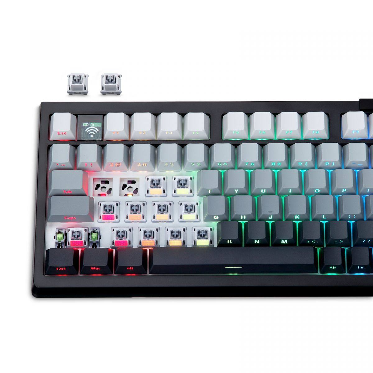 Bàn phím Darmoshark TOP 98 Black (side-printed) | Wireless - RGB