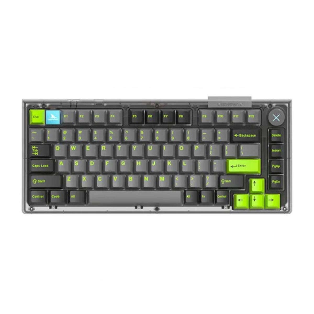 Bàn phím Darmoshark TOP 75 Black-Green | Wireless - RGB