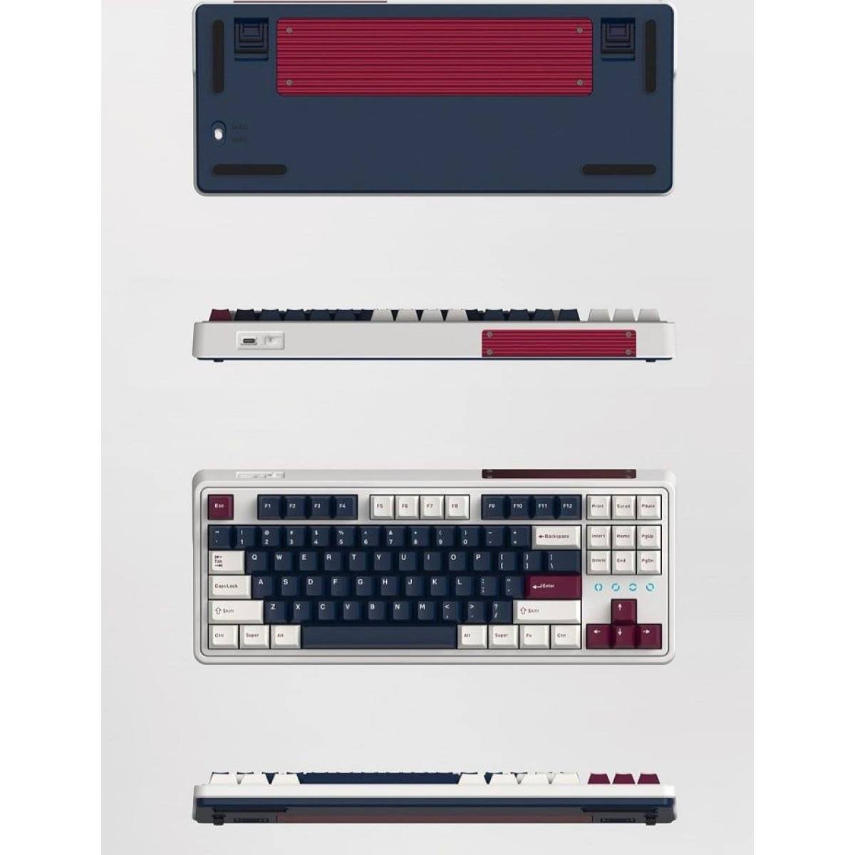 Bàn phím FL Esport CMK87 Metal Heart | 3 MODE | Kailhbox RED