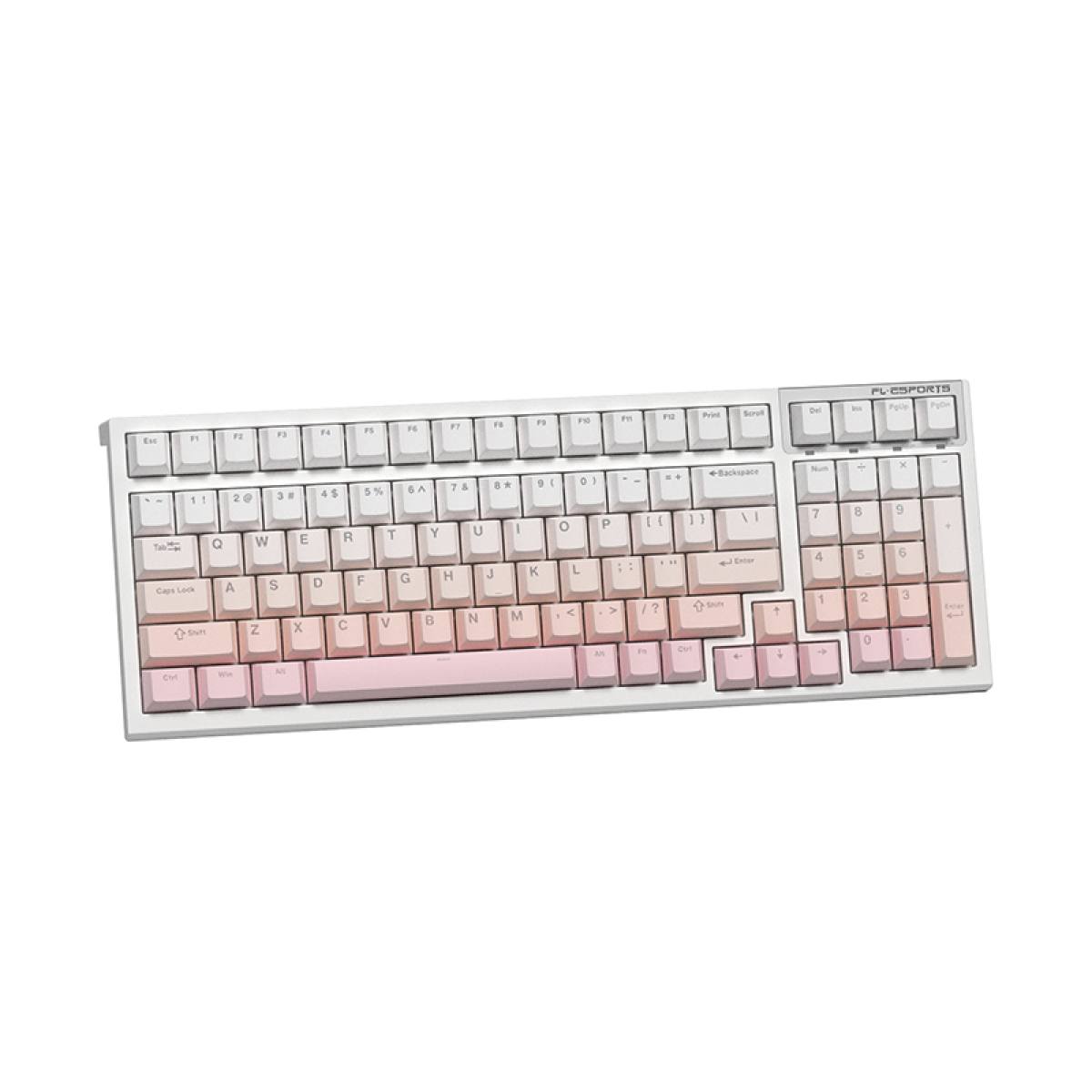 Bàn phím FL-Esports FL100 CPM Sakura Pink | Không dây - RGB - Hotswap