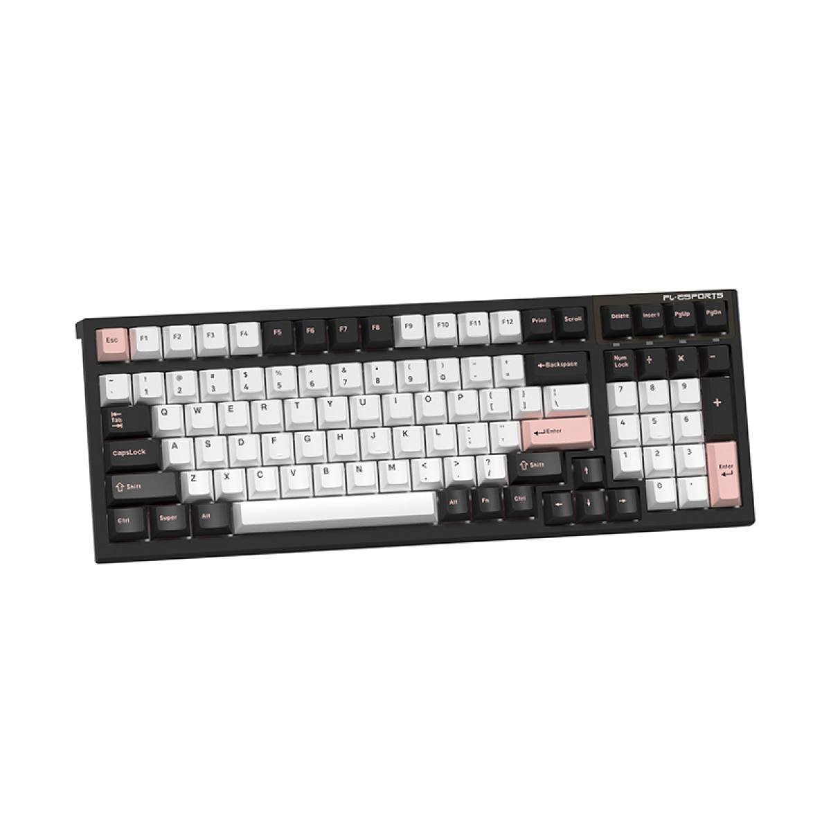 Bàn phím FL-Esports FL100 CPM White Olivia | Không dây - RGB - Hotswap