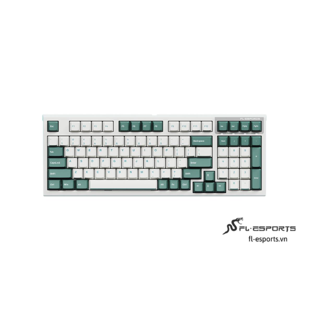 Bàn phím FL-Esports FL980CPS Aqua Green
