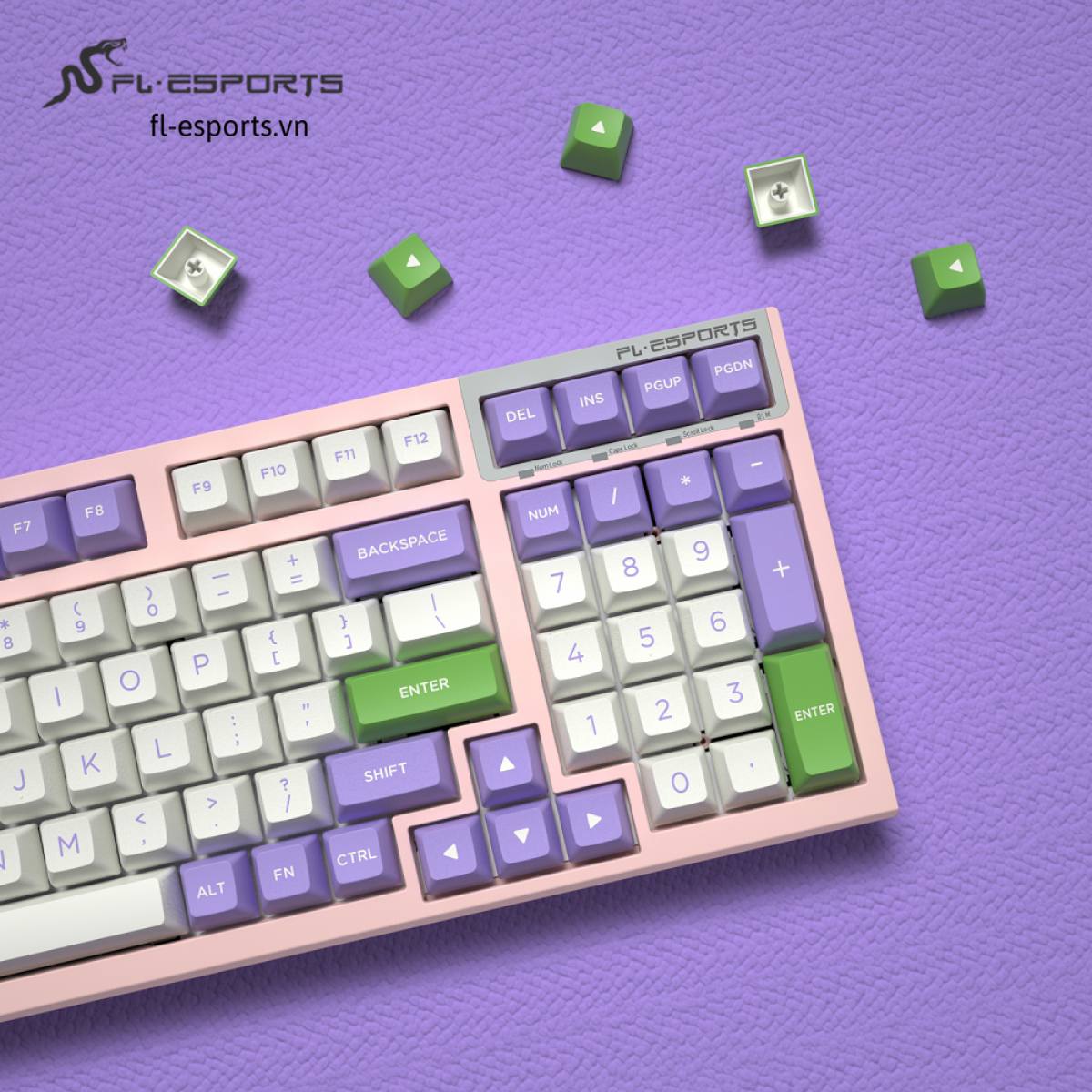 Bàn phím FL-Esports FL980SAM Cercis | Rosa Switch