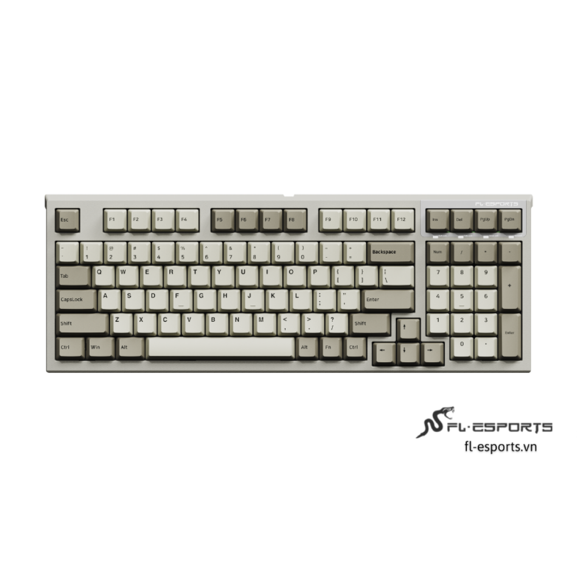 Bàn phím FL-Esports FL980CPS Retro Grey