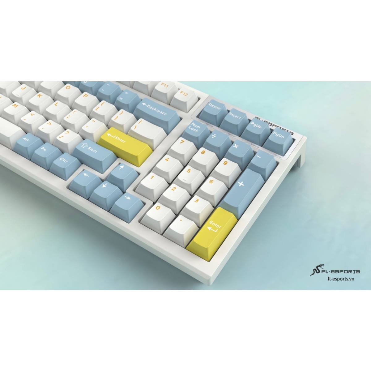 Bàn phím FL-Esports FL980CPM Sea Salt | Rosa Switch