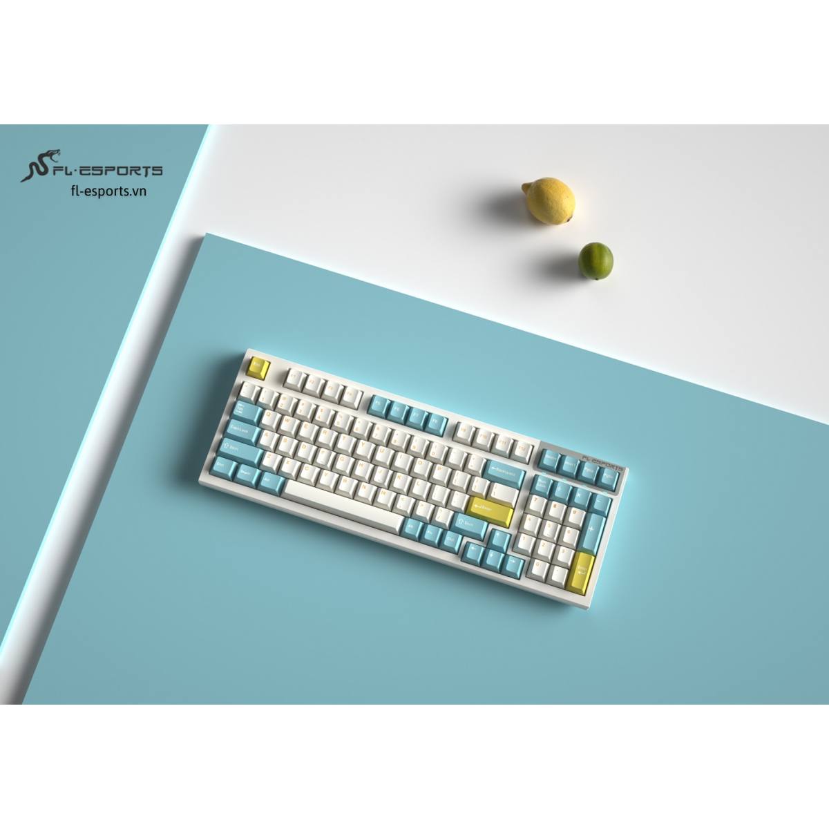 Bàn phím FL-Esports FL980CPM Sea Salt | Rosa Switch