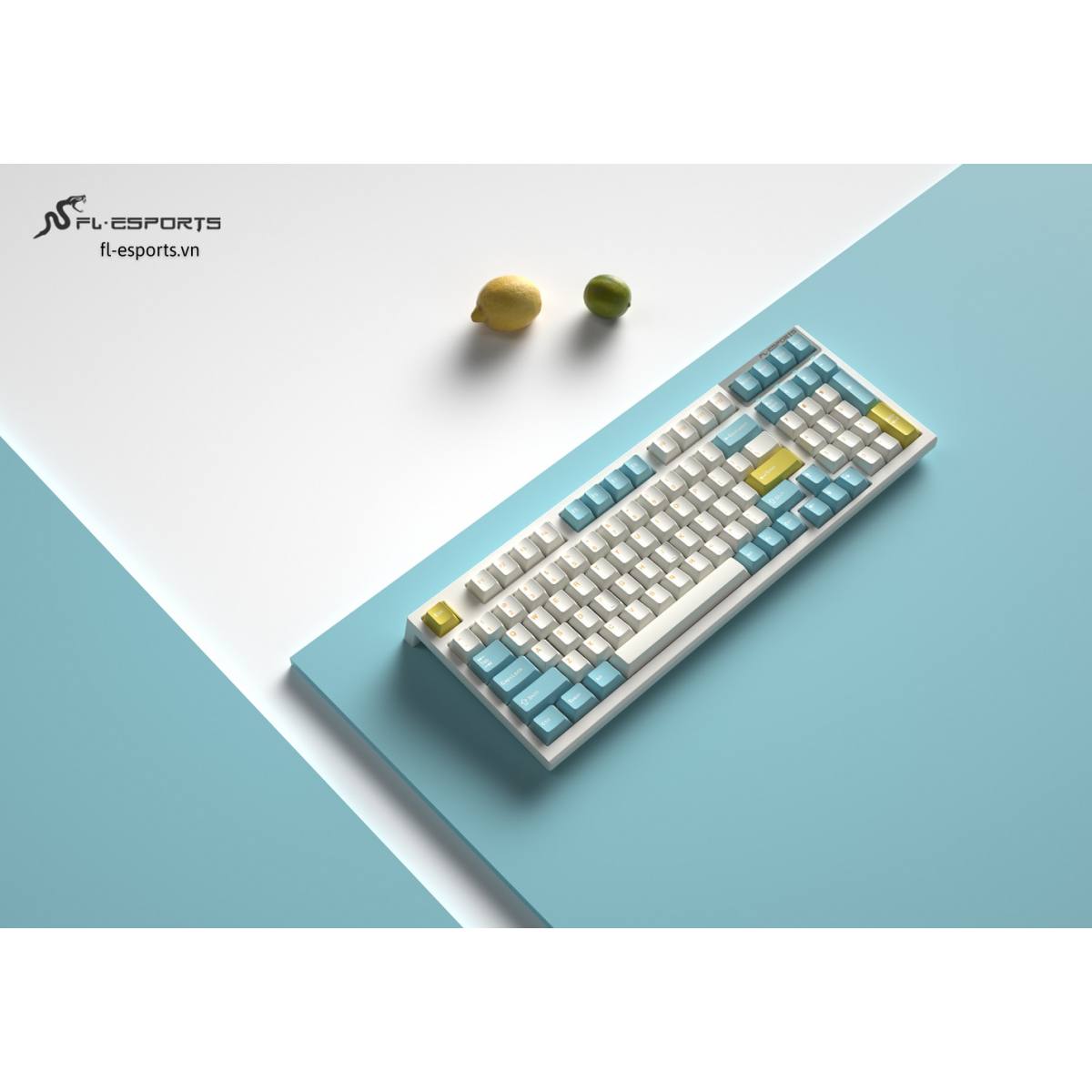 Bàn phím FL-Esports FL980CPM Sea Salt | FLCMMK Cercis Switch | 3 Mode