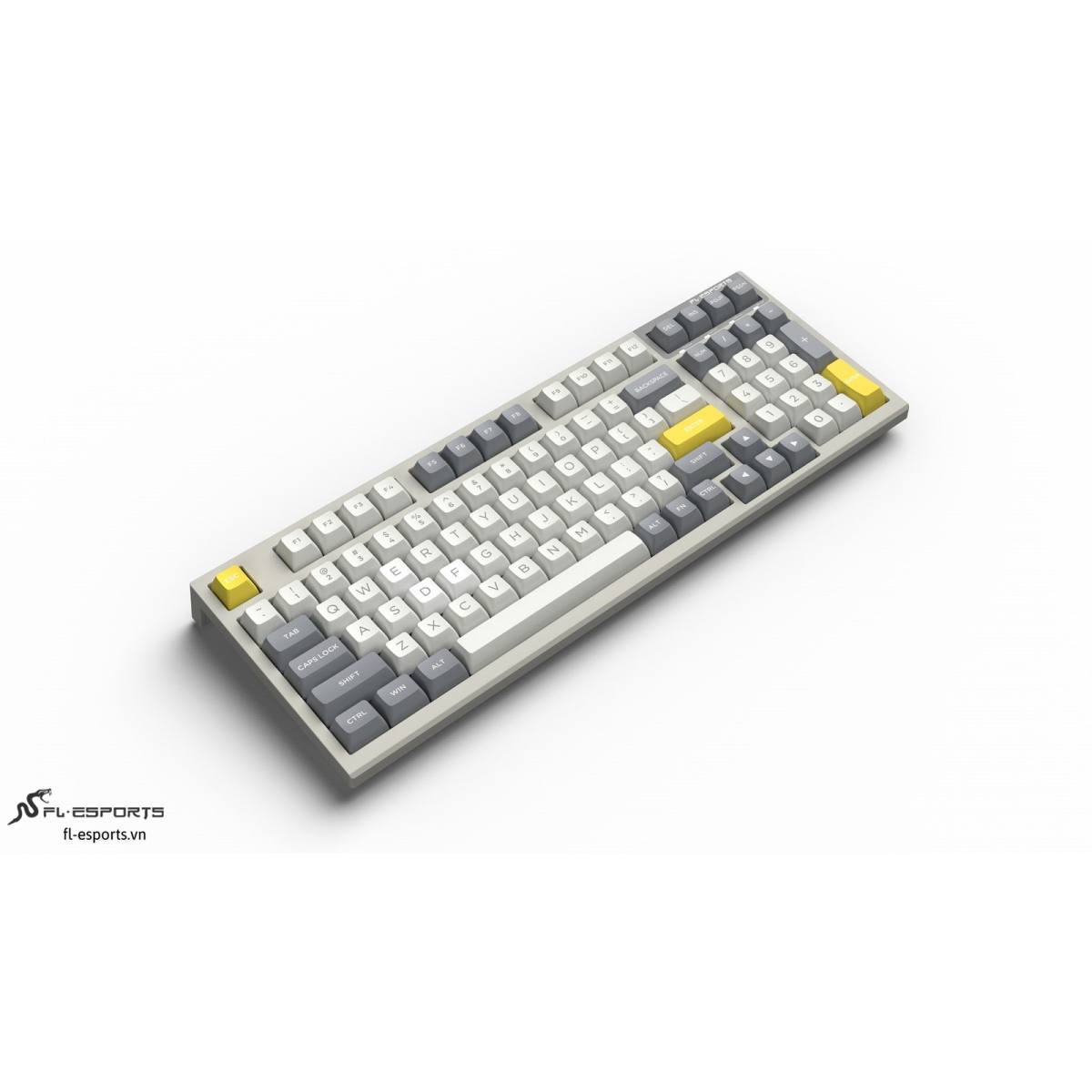 Bàn phím FL Esport FL980 SAM White & Grey