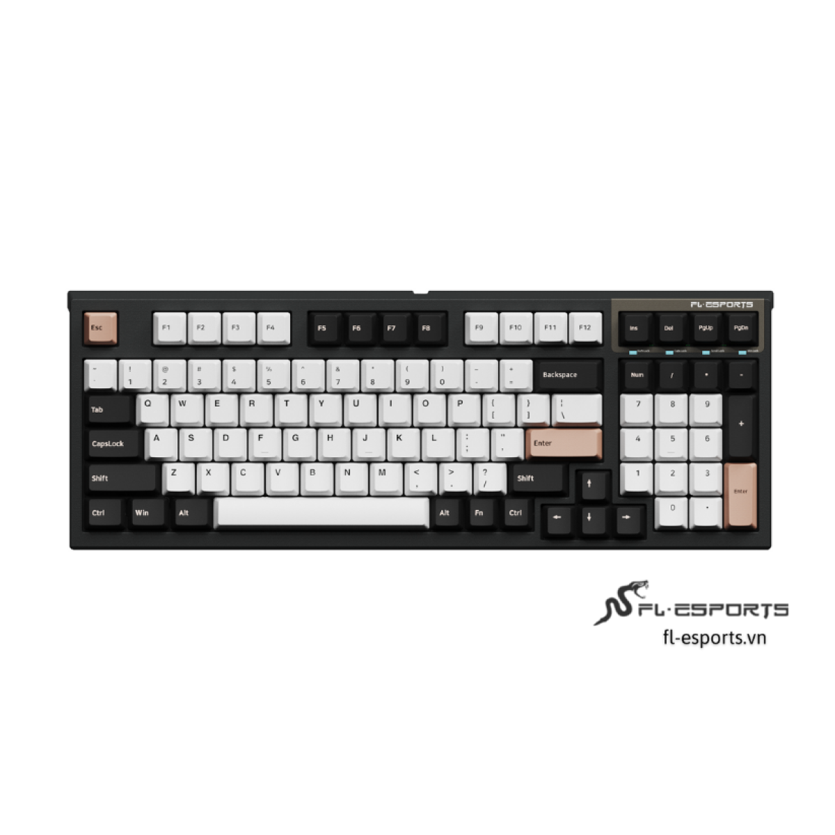 Bàn phím FL-Esports FL980CPS White Olivia