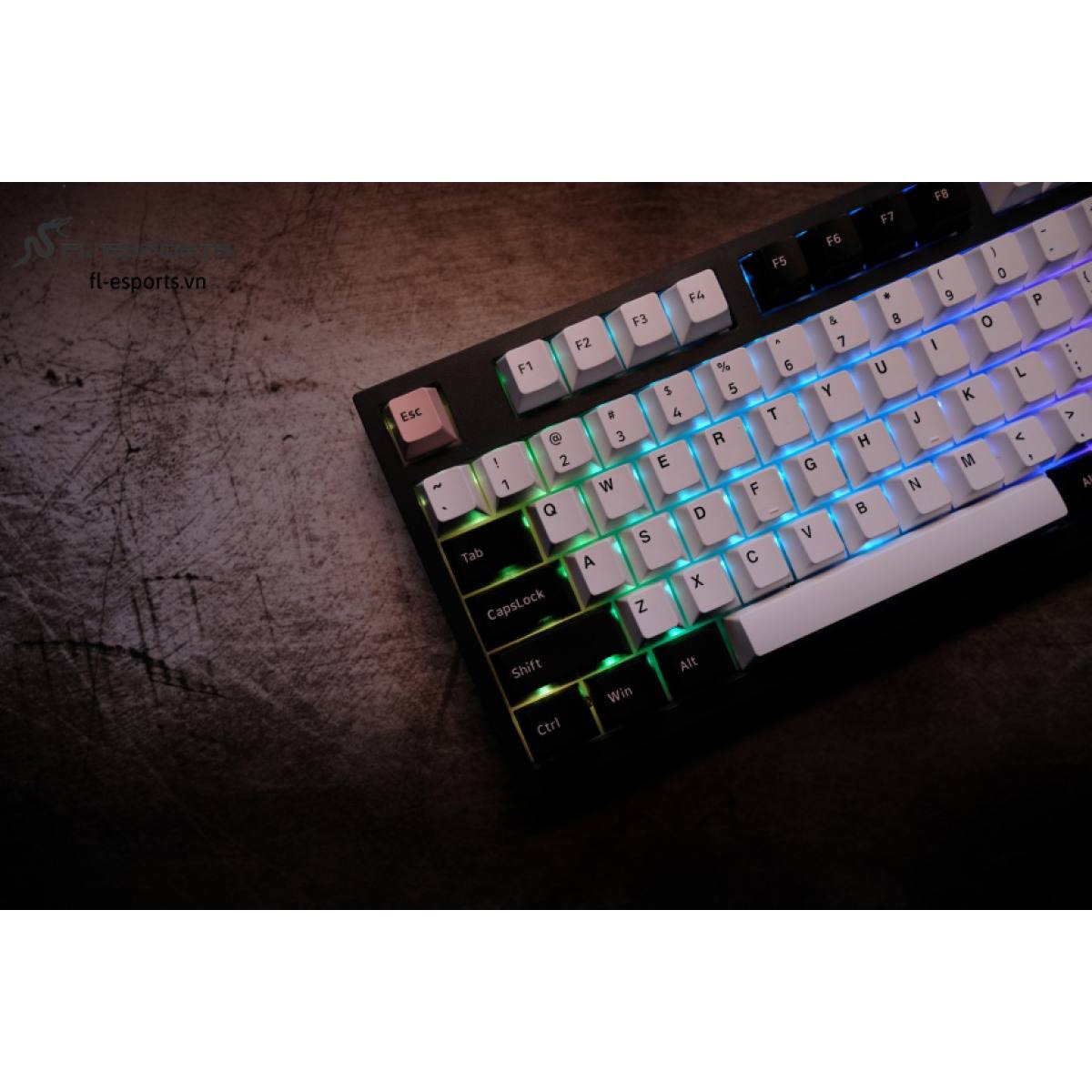 Bàn phím FL-Esports FL980CPS White Olivia