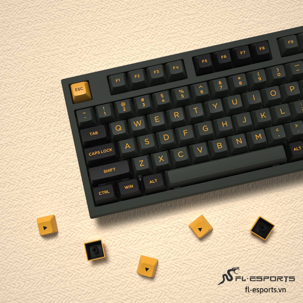 Bàn phím FL-Esports FL980SAM Polar Night White/ Red Switch