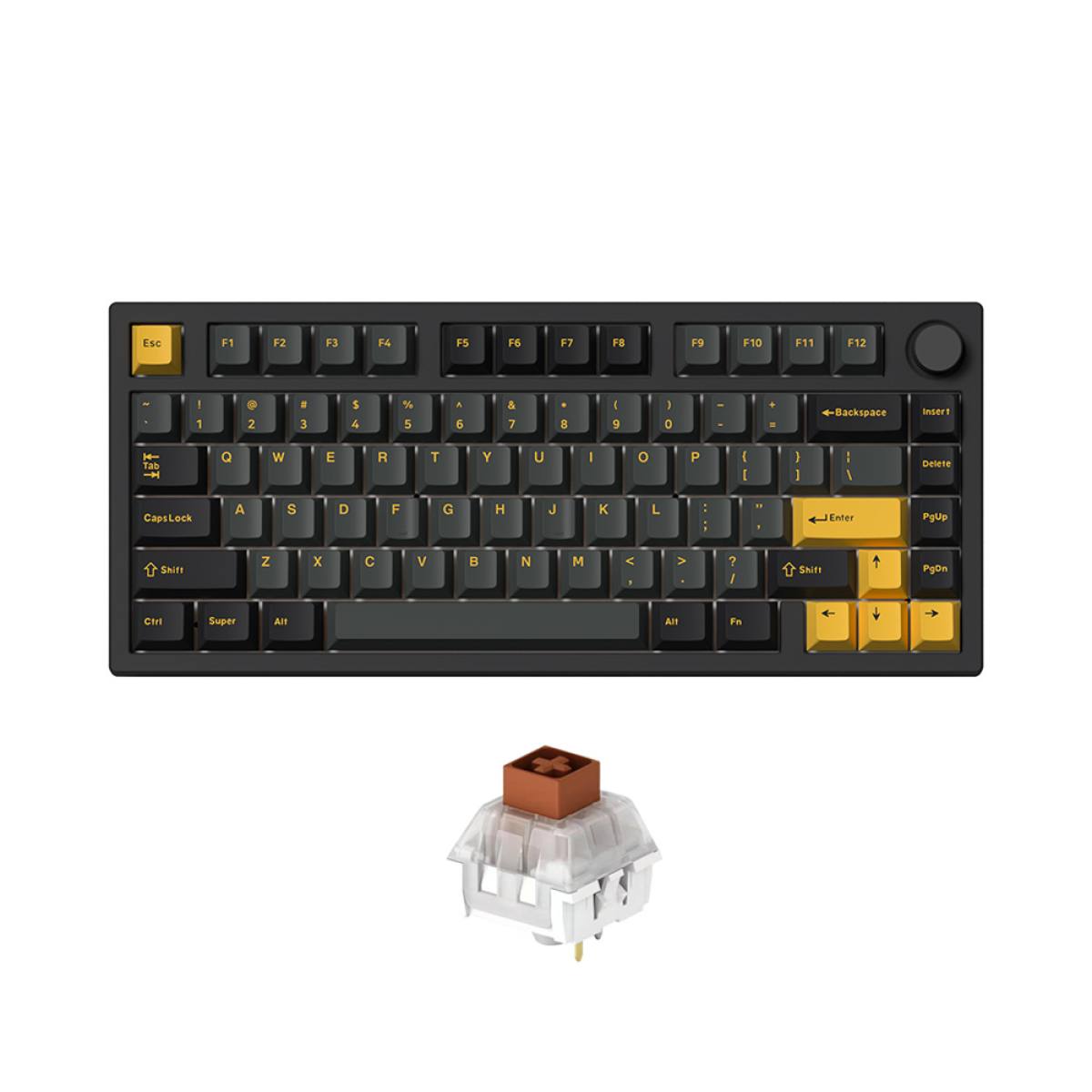 Bàn phím FL-Esports GP75 Polar Night | Không dây - Mạch xuôi - Hotswap