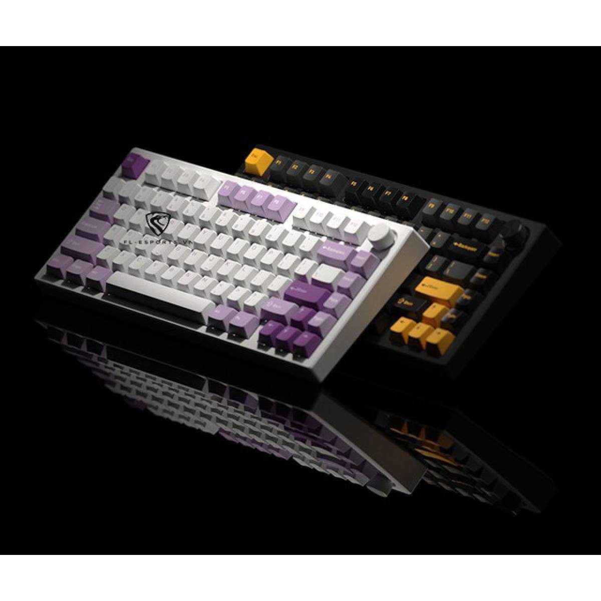 Bàn phím FL-Esports GP75 Polar Night | Không dây - Mạch xuôi - Hotswap