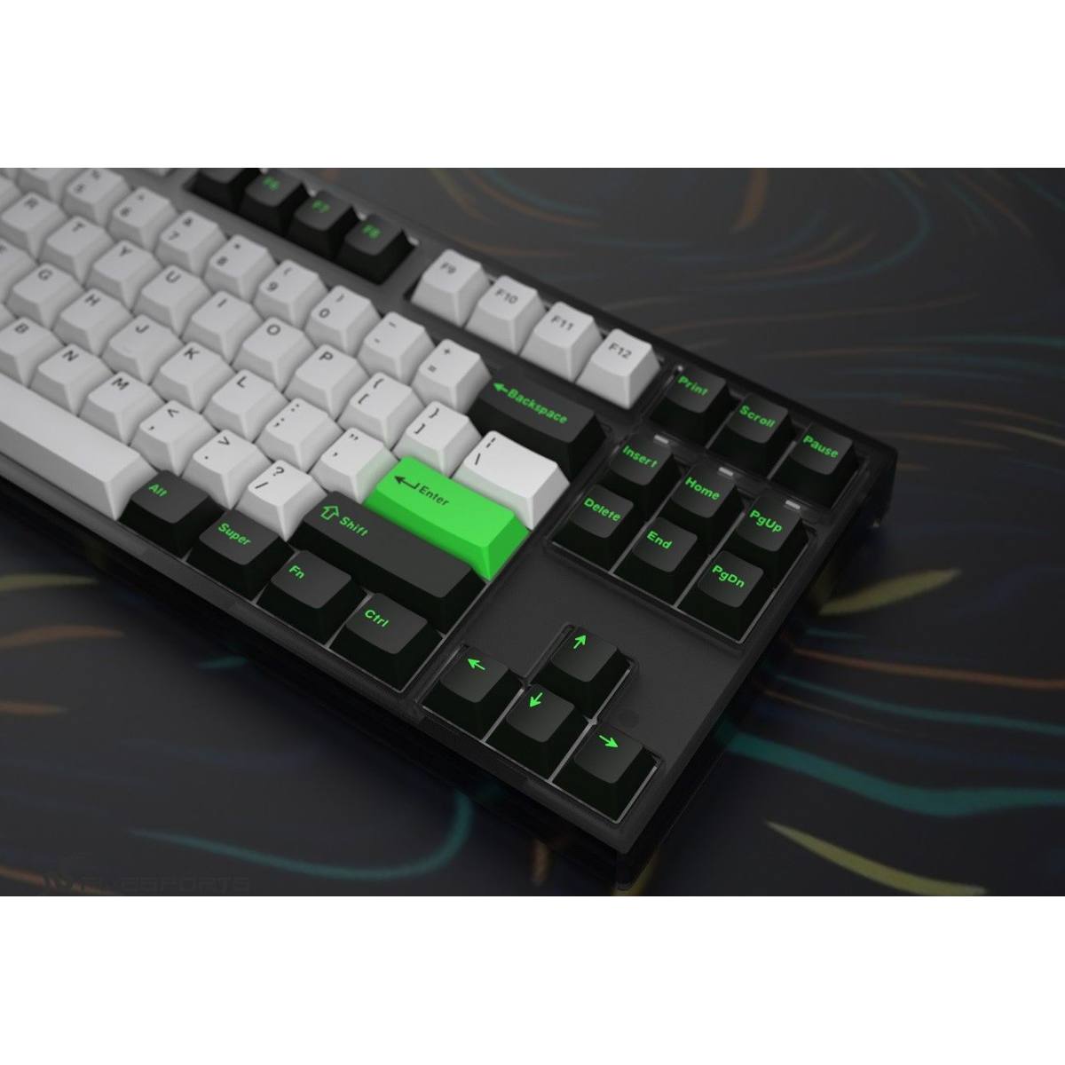 Bàn phím FL Esport GP87CP White & Green | Kailh Box Sw