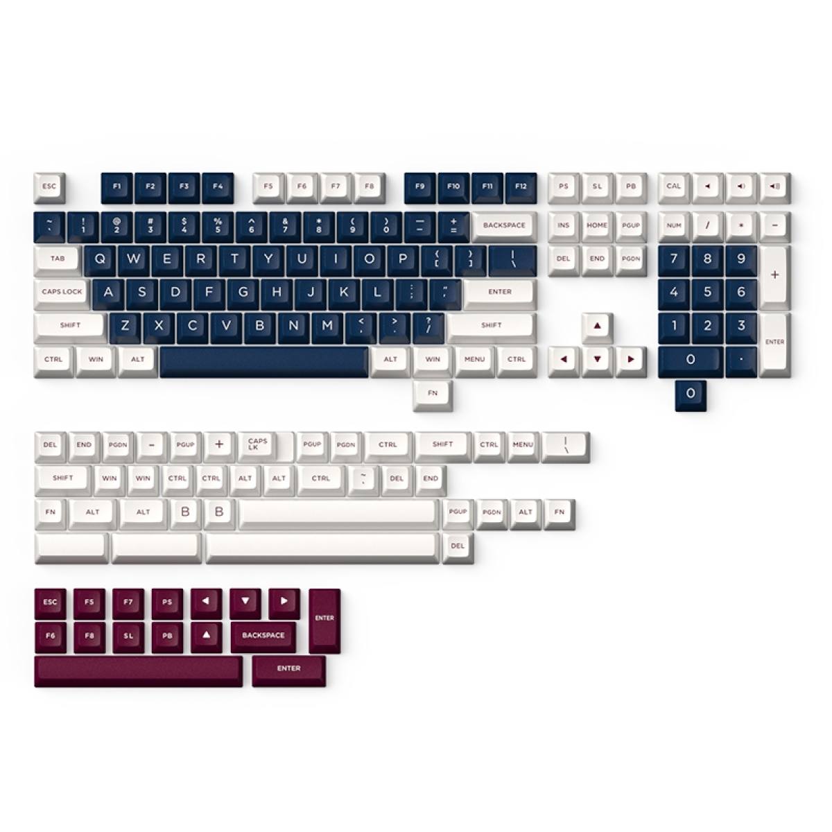 Set Keycap FL-Esport Keycap Metal Heart | PBT Doubleshot - FSA